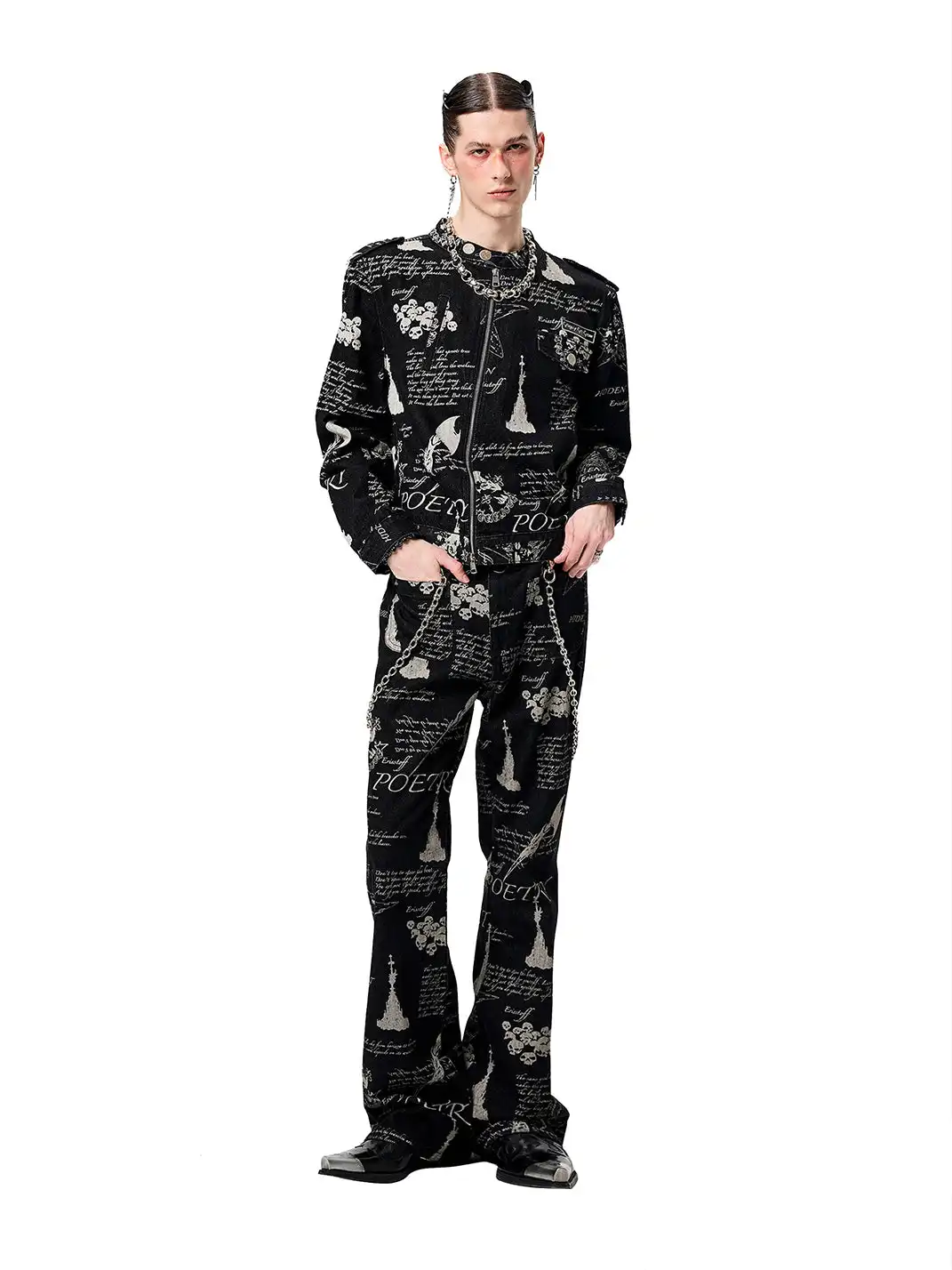 CYCYCY | Hand-Painted Graffiti All-Over Jeans