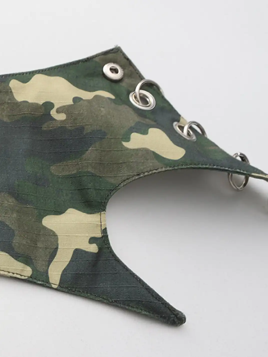 CYCYCY | Camouflage Rivet Detachable Wings Work Pants