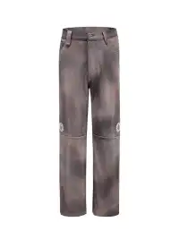CYCYCY | Tie-Dye Reflective Patchwork Leather Pants