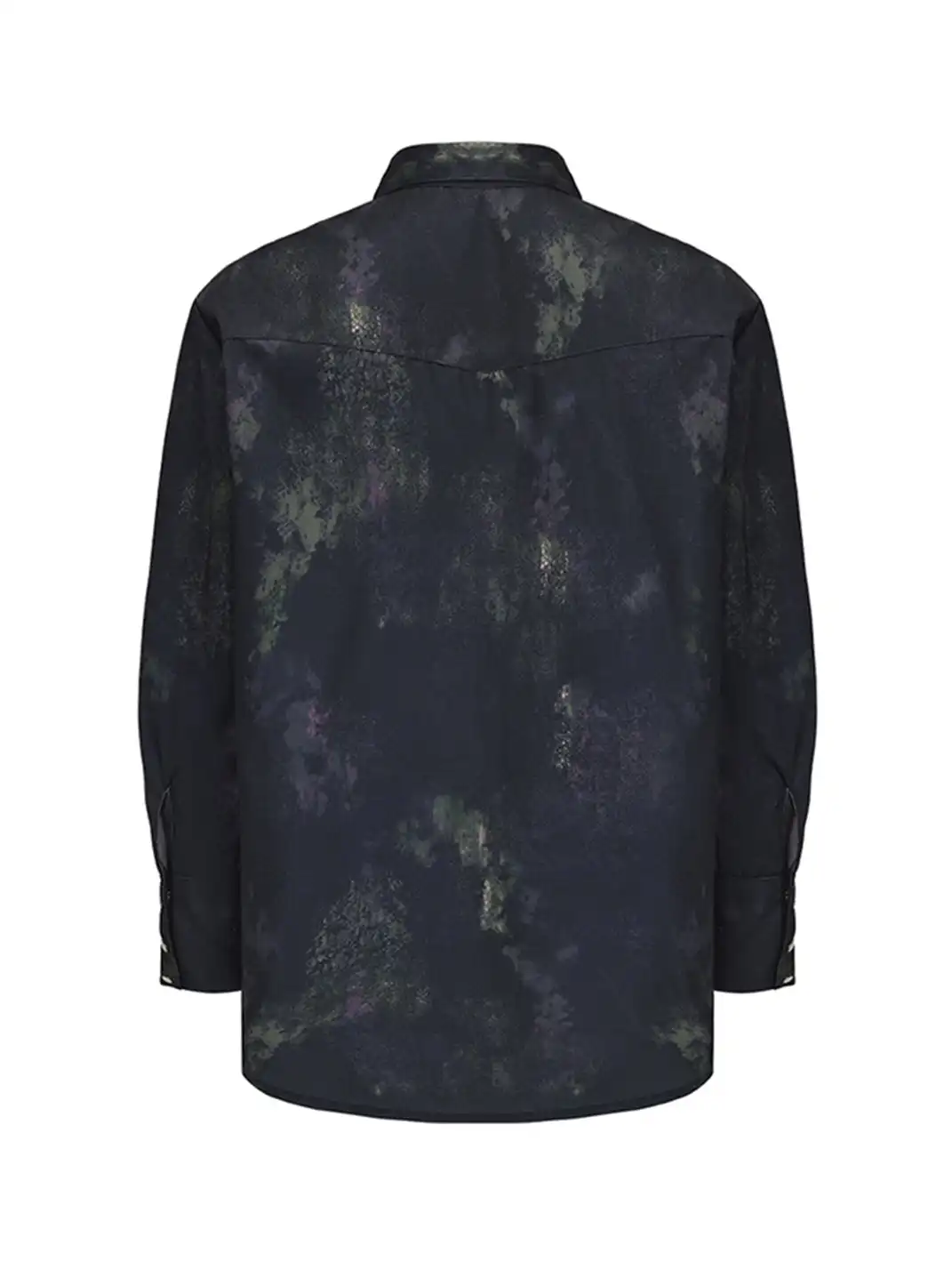 CYCYCY | Punk-Inspired Mottled Black Vine All-Over Shirt