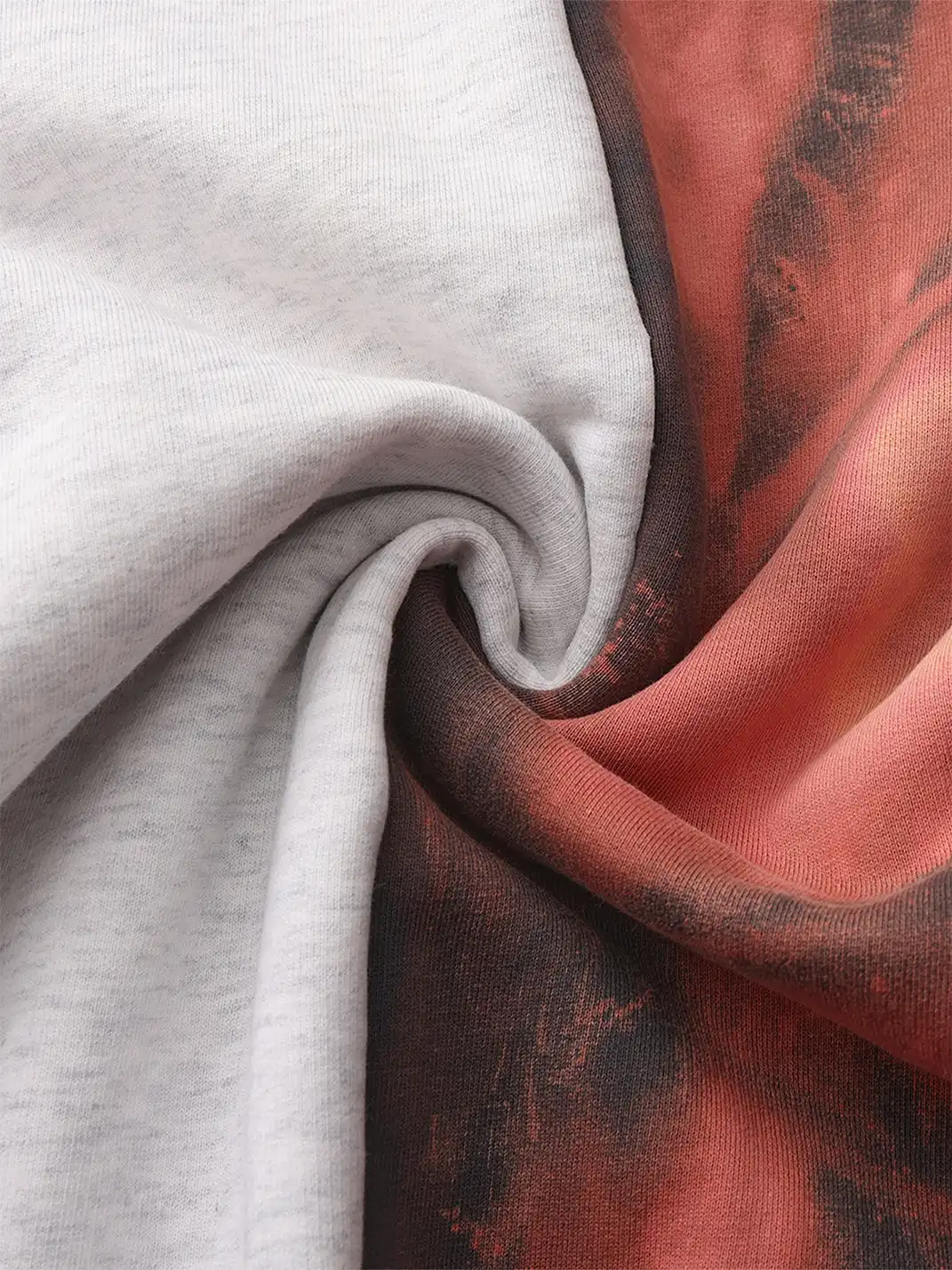 CYCYCY | Two-Tone Cutout Ripped Crew Neck Sweatshirt