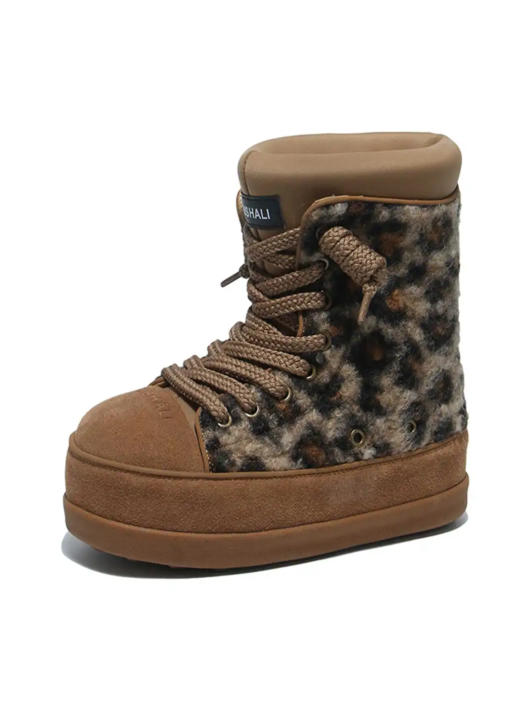 GSL | Leopard Print Platform Snow Boots