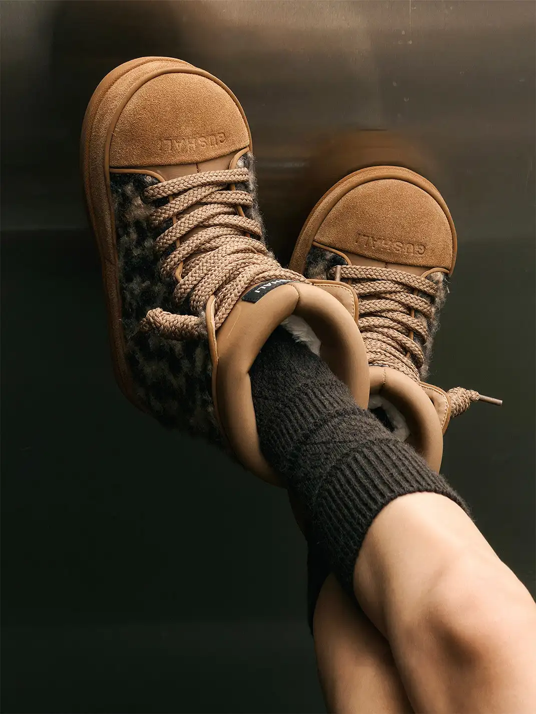 GSL | Leopard Print Platform Snow Boots