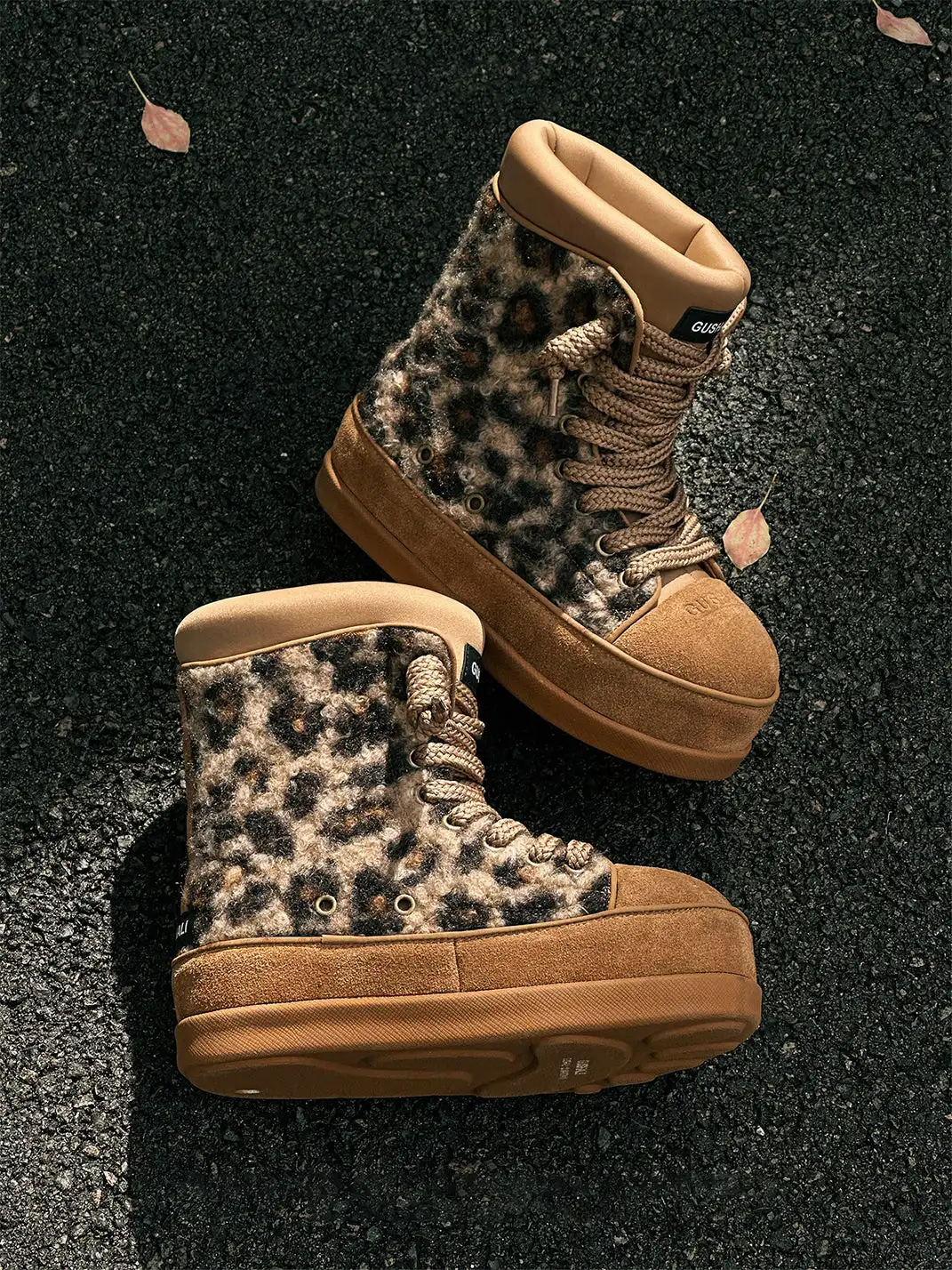 GSL | Leopard Print Platform Snow Boots
