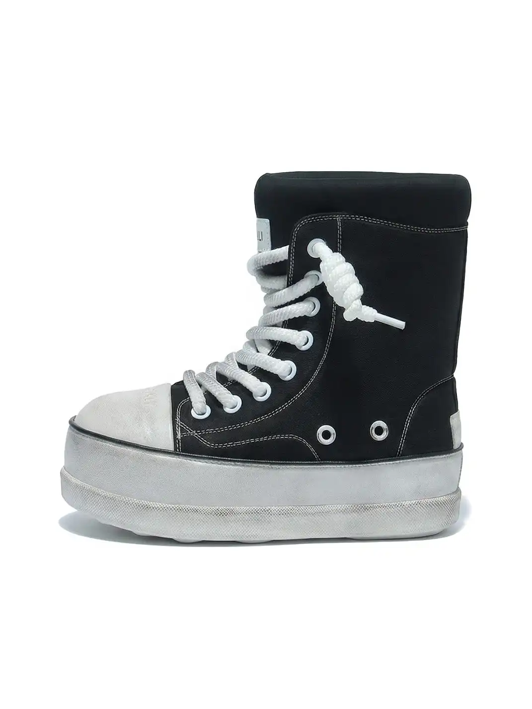 GSL | Shell Toe Platform Mid-Calf Boots-Black