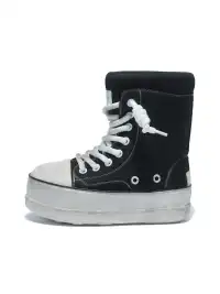 GSL | Shell Toe Platform Mid-Calf Boots-Black