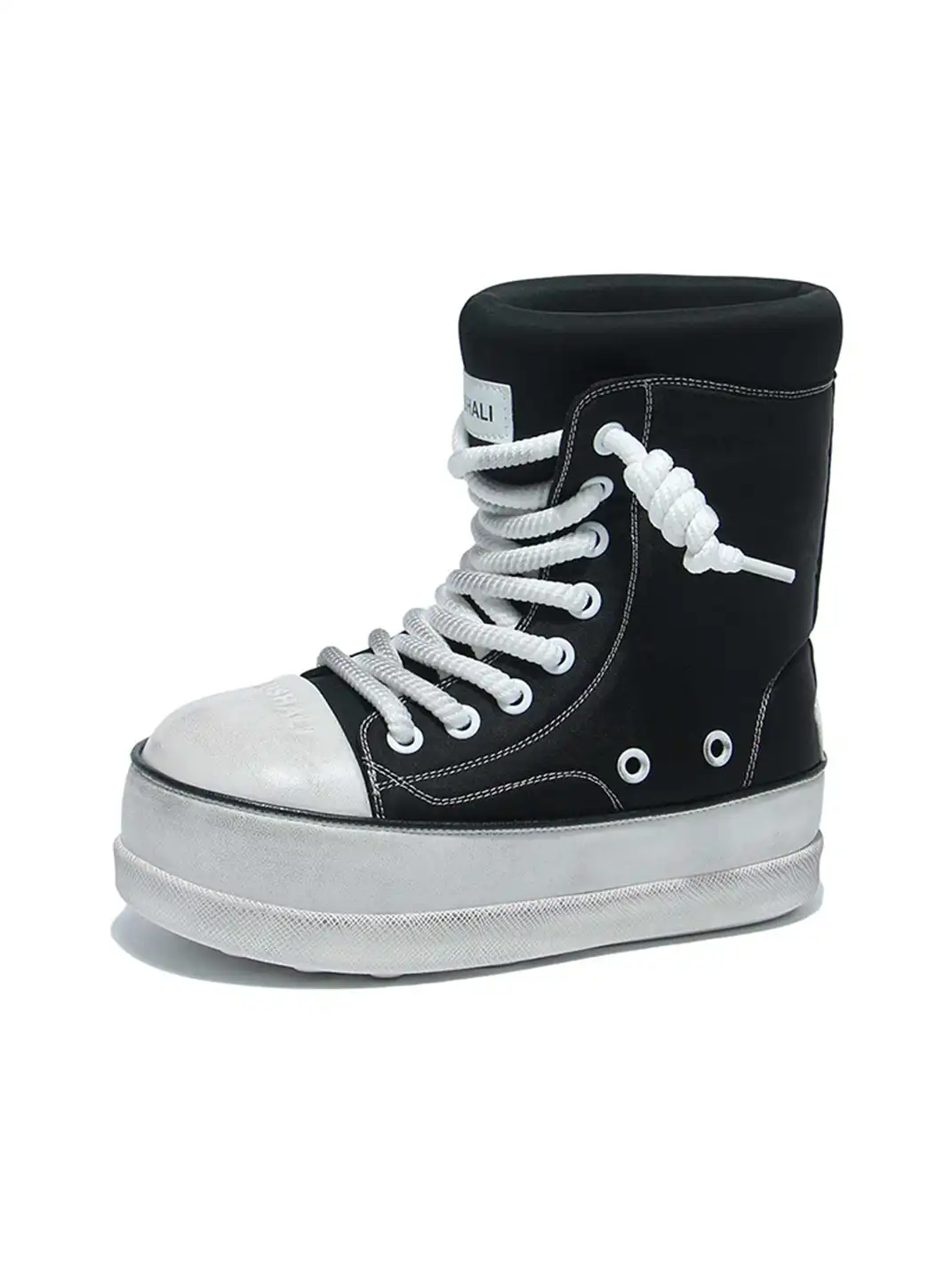 GSL | Shell Toe Platform Mid-Calf Boots-Black