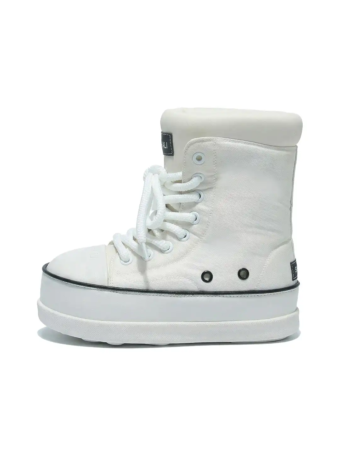 GSL | Shell Toe Platform Mid-Calf Boots-White