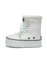 GSL | Shell Toe Platform Mid-Calf Boots-White