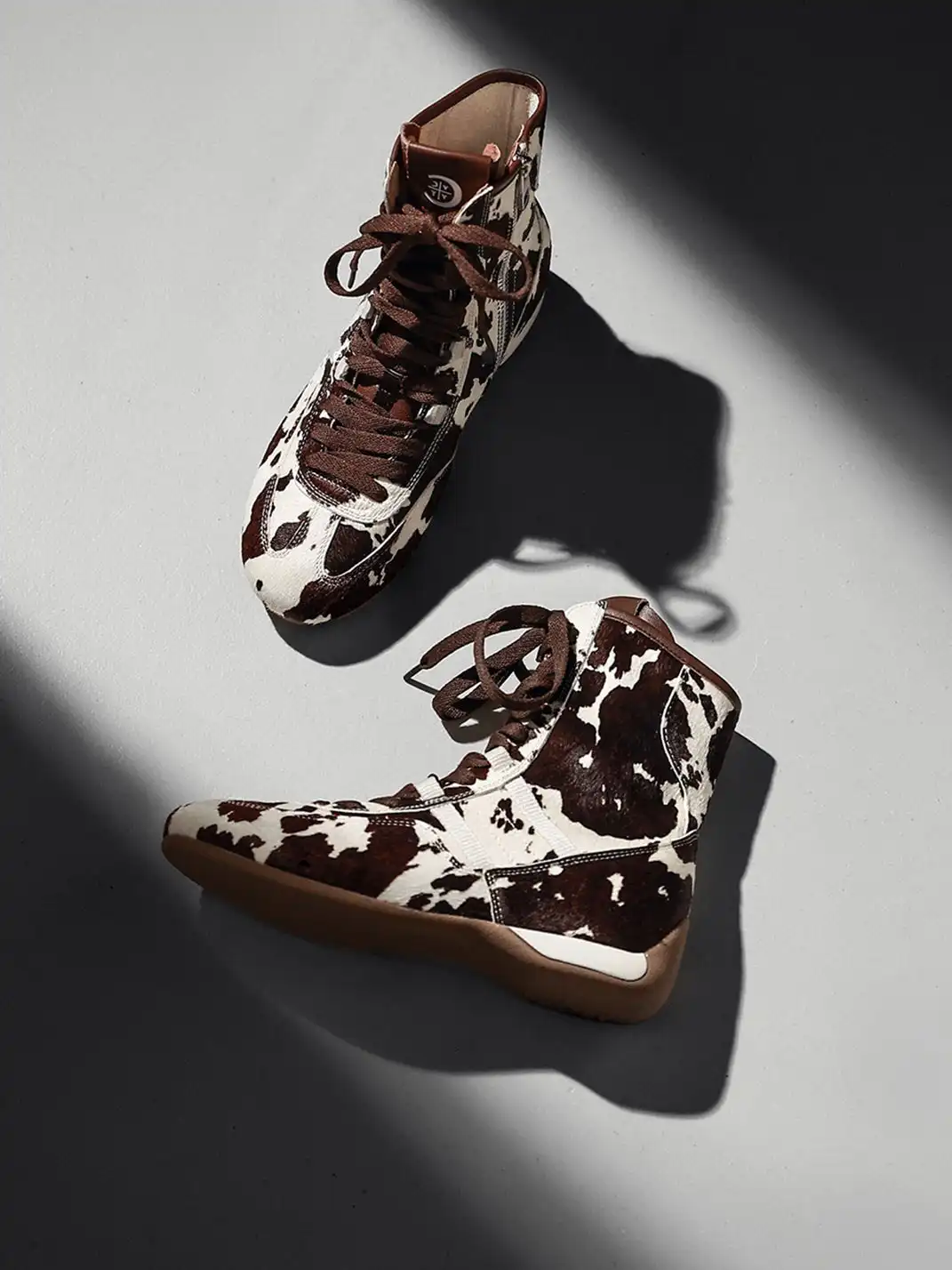 White Moose | Lace-Up Side Zip Ankle Boots-Horsehair