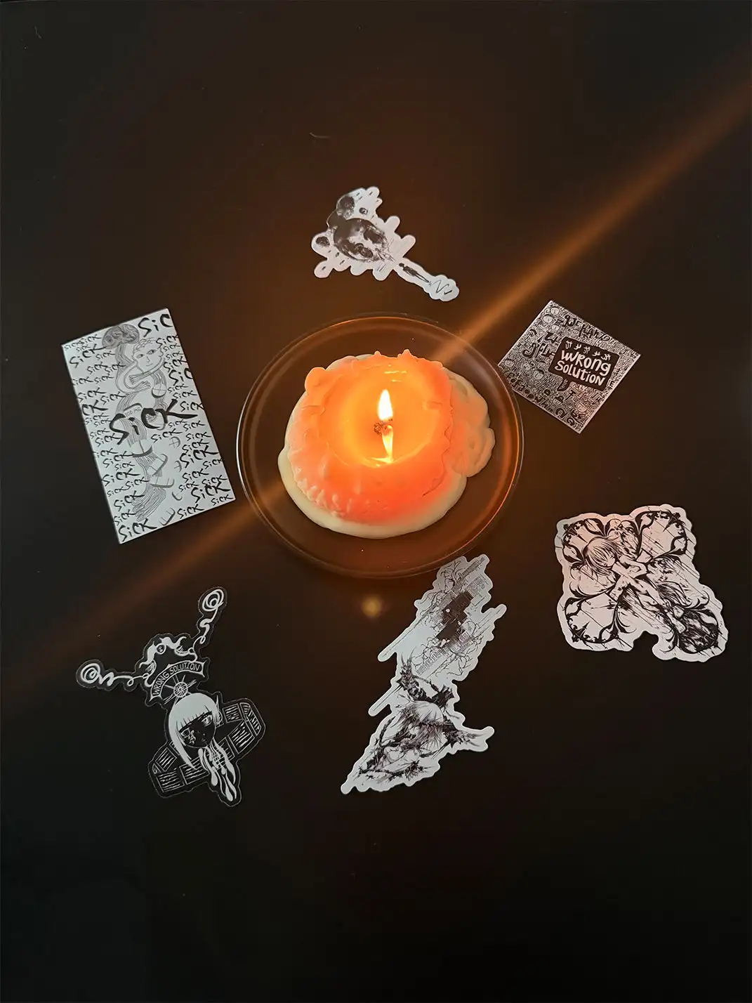 WrongSolution | Limited Hand Printing Stickers 6