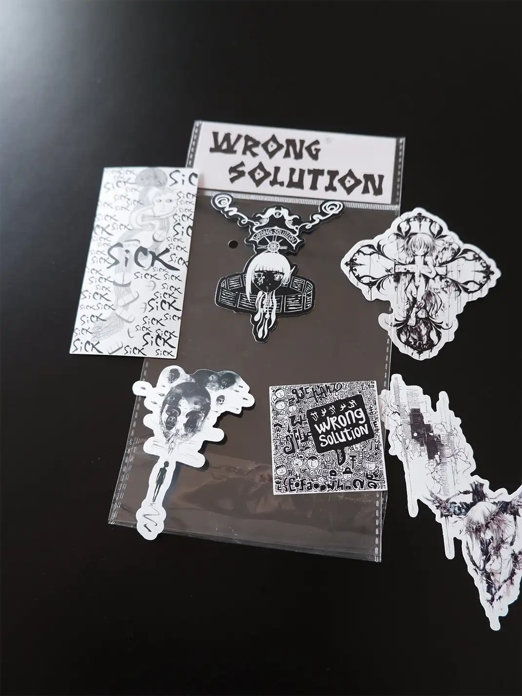 WrongSolution | Limited Hand Printing Stickers 6