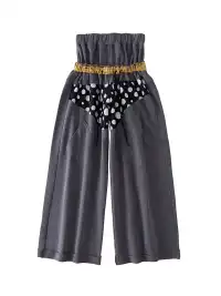 WrongSolution | "No Faith" Patchwork Low Waist Loose Pants