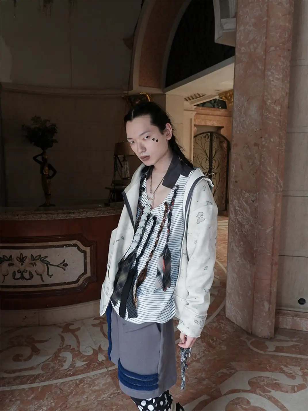 WrongSolution | White Knight Fleece Thick Jacket