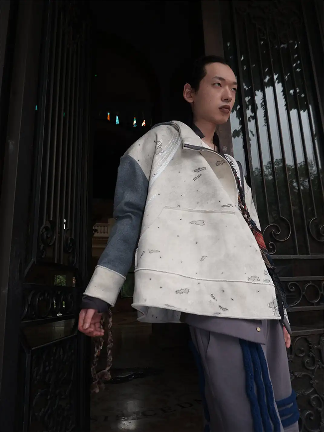 WrongSolution | White Knight Fleece Thick Jacket