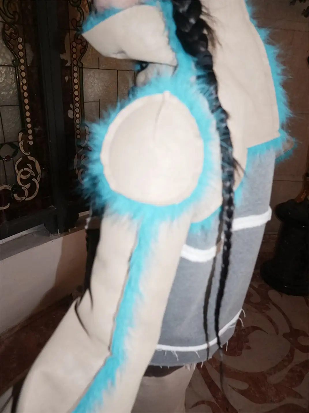 WrongSolution | "Silence Is Violence" One-Piece Patchwork Fur Coat