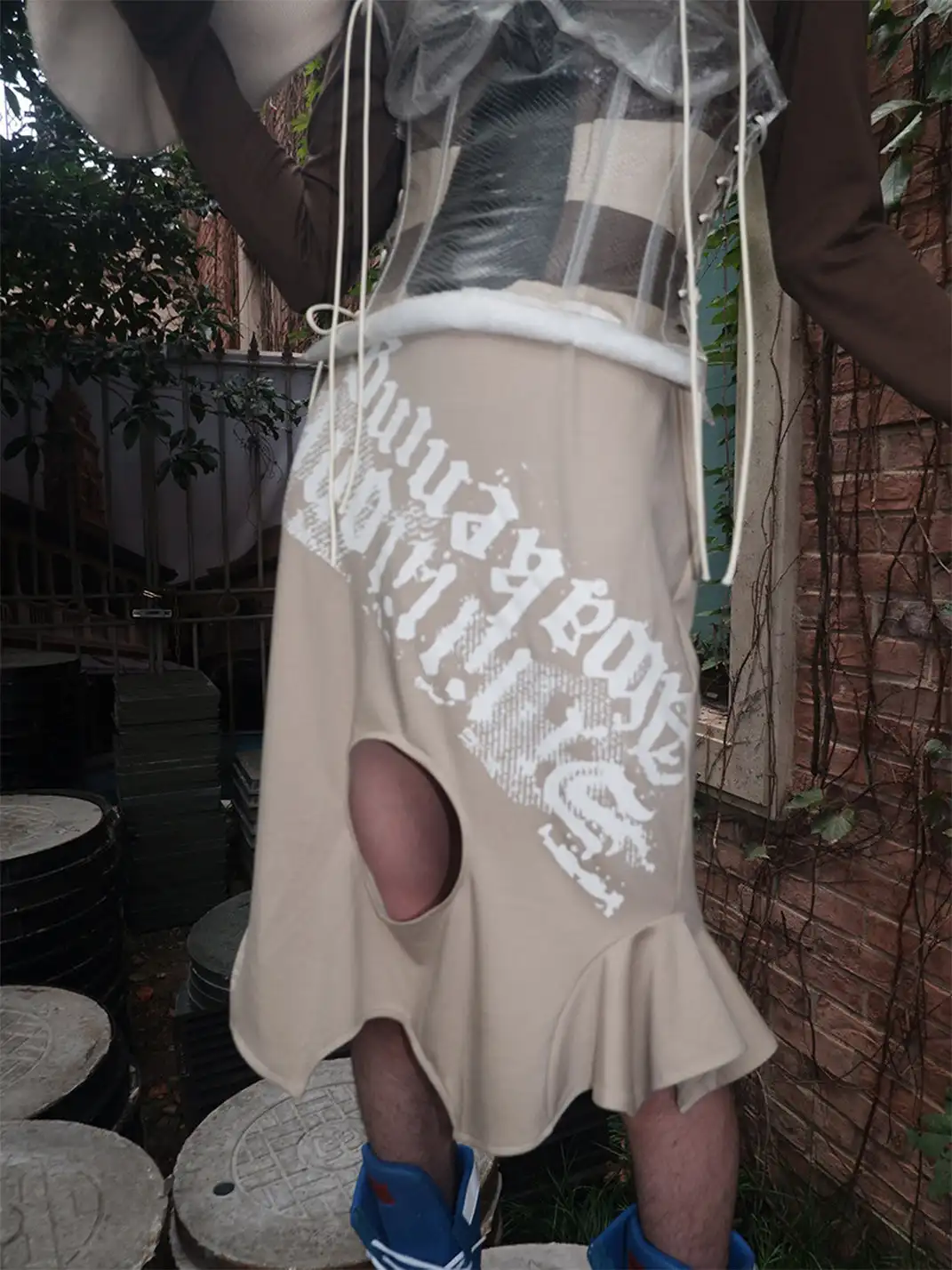 WrongSolution | Printed Restrictive Multi-Wear Transformation Dress