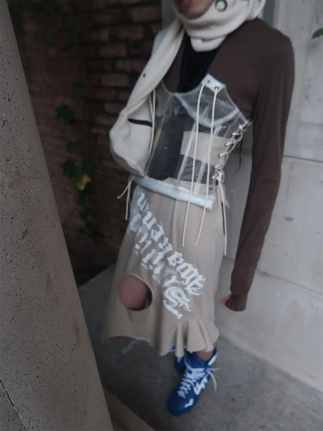 WrongSolution | Printed Restrictive Multi-Wear Transformation Dress