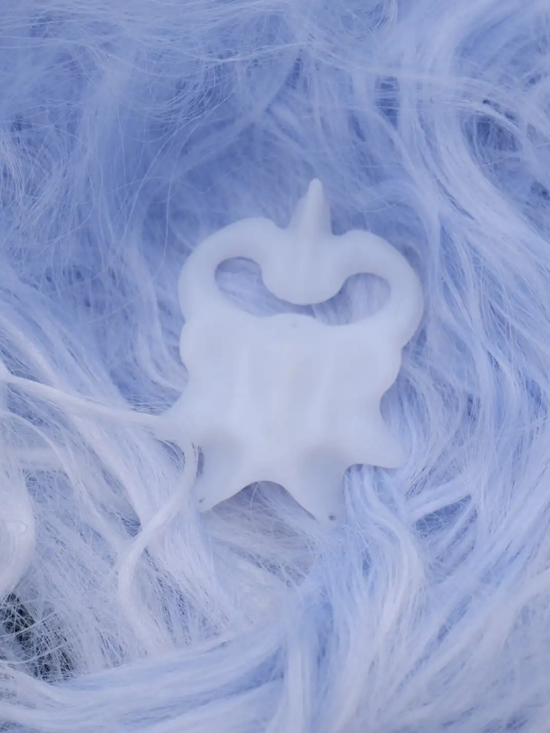 WrongSolution | "Coccyx Guardian" 3D Print Skeleton Hair Clip