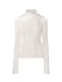 The NeverMore | Collared Sequined Knit Sweater