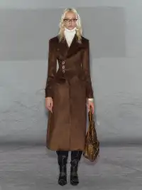 The NeverMore | Brown Wool Vintage Fitted Coat