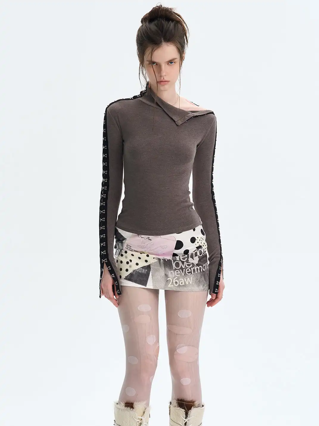 The NeverMore | Reversible Turtleneck Brushed Base Layer