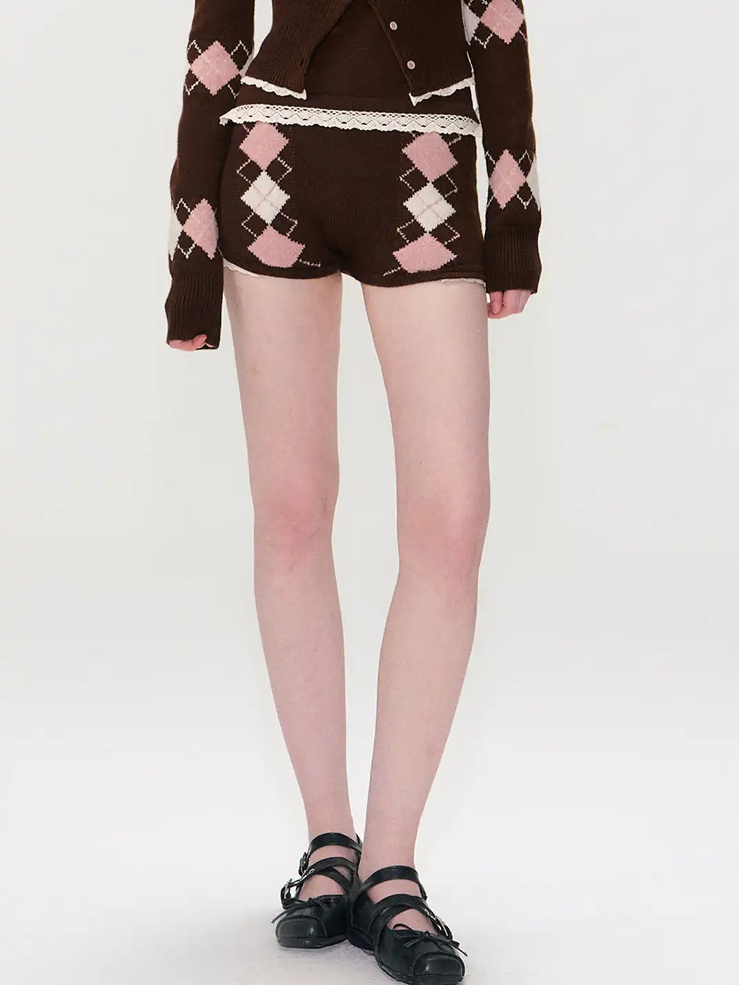 The NeverMore | Knitted Camisole Shorts Cardigan Set