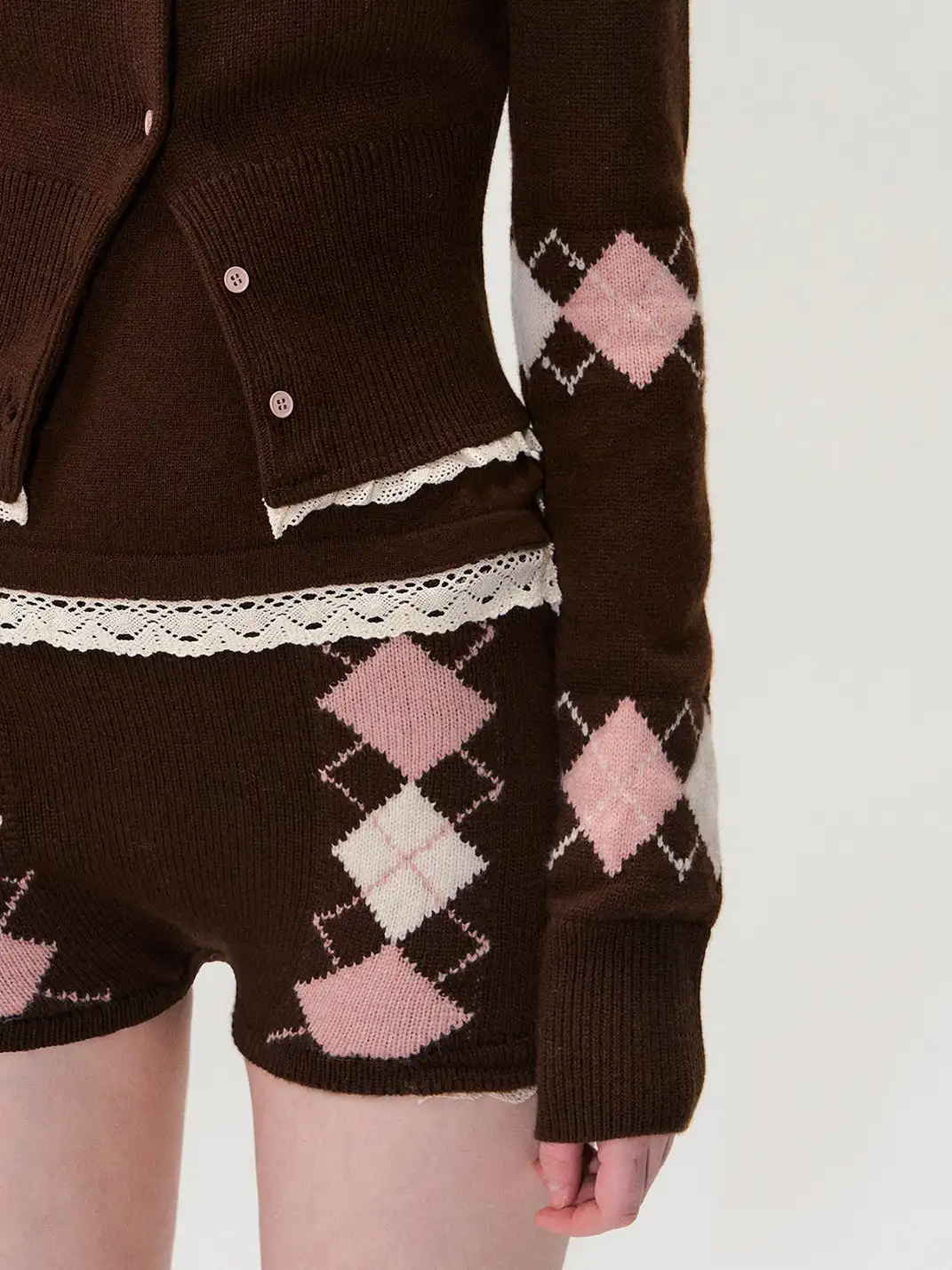 The NeverMore | Knitted Camisole Shorts Cardigan Set
