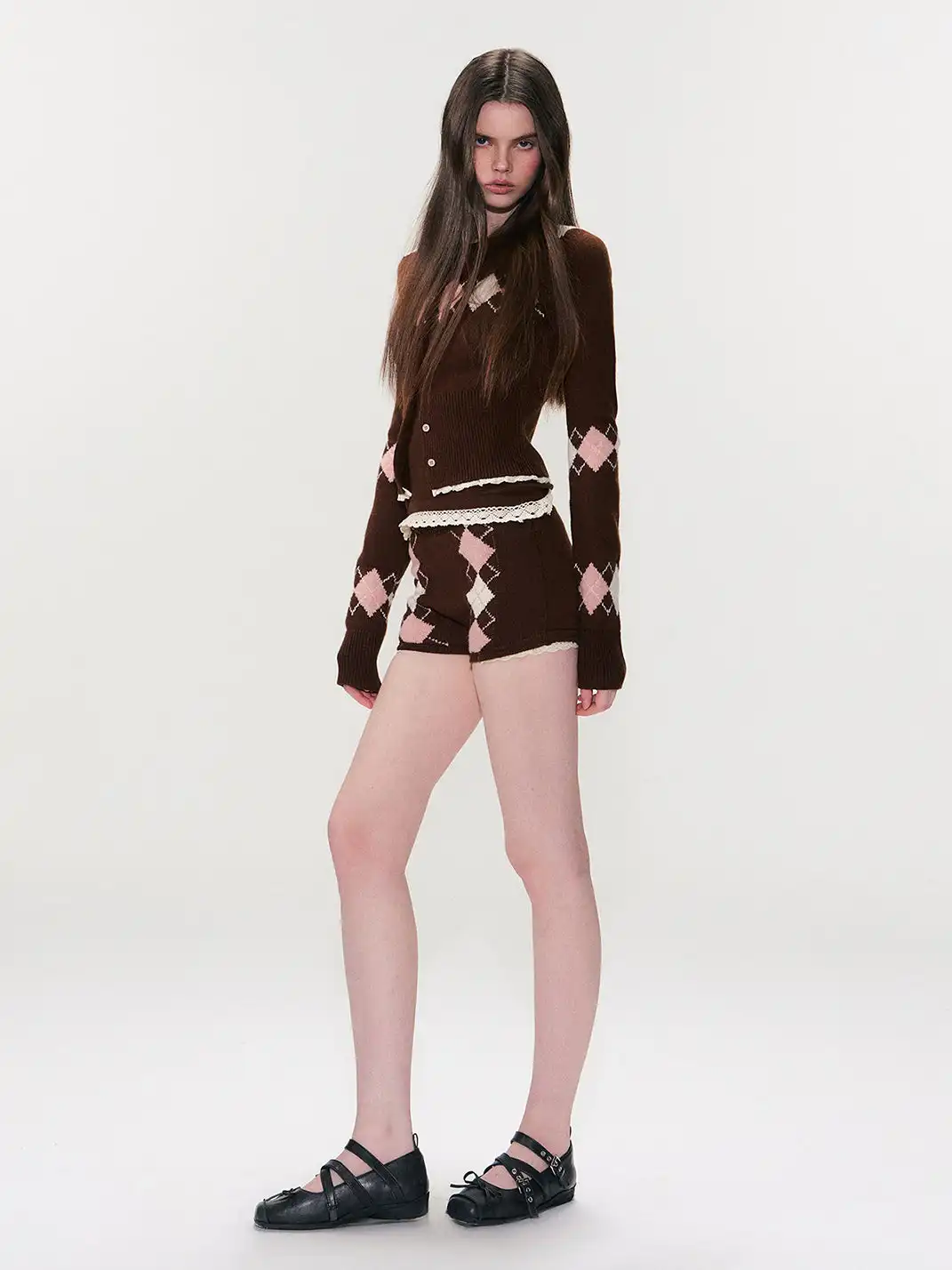 The NeverMore | Knitted Camisole Shorts Cardigan Set