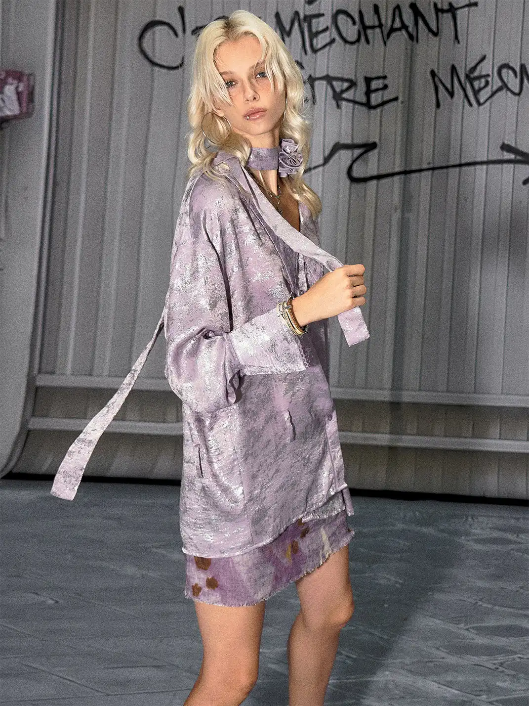 The NeverMore | Heavy-Duty Loose-Fitting Glossy Shirt