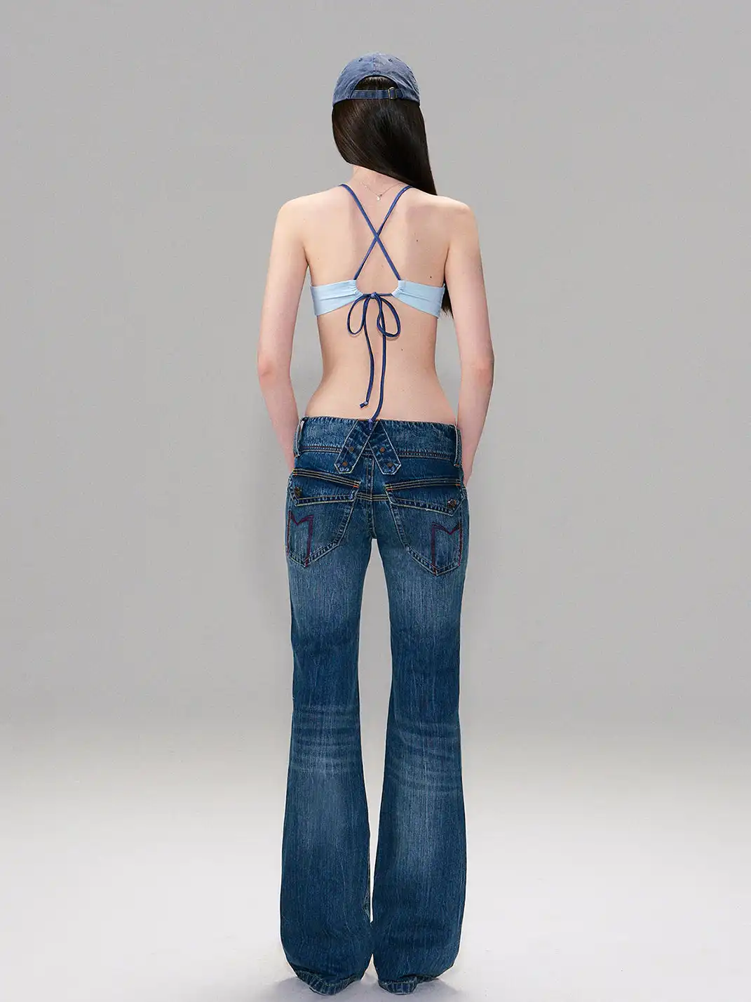 The NeverMore | Vintage Hand-Washed Low-Rise Jeans
