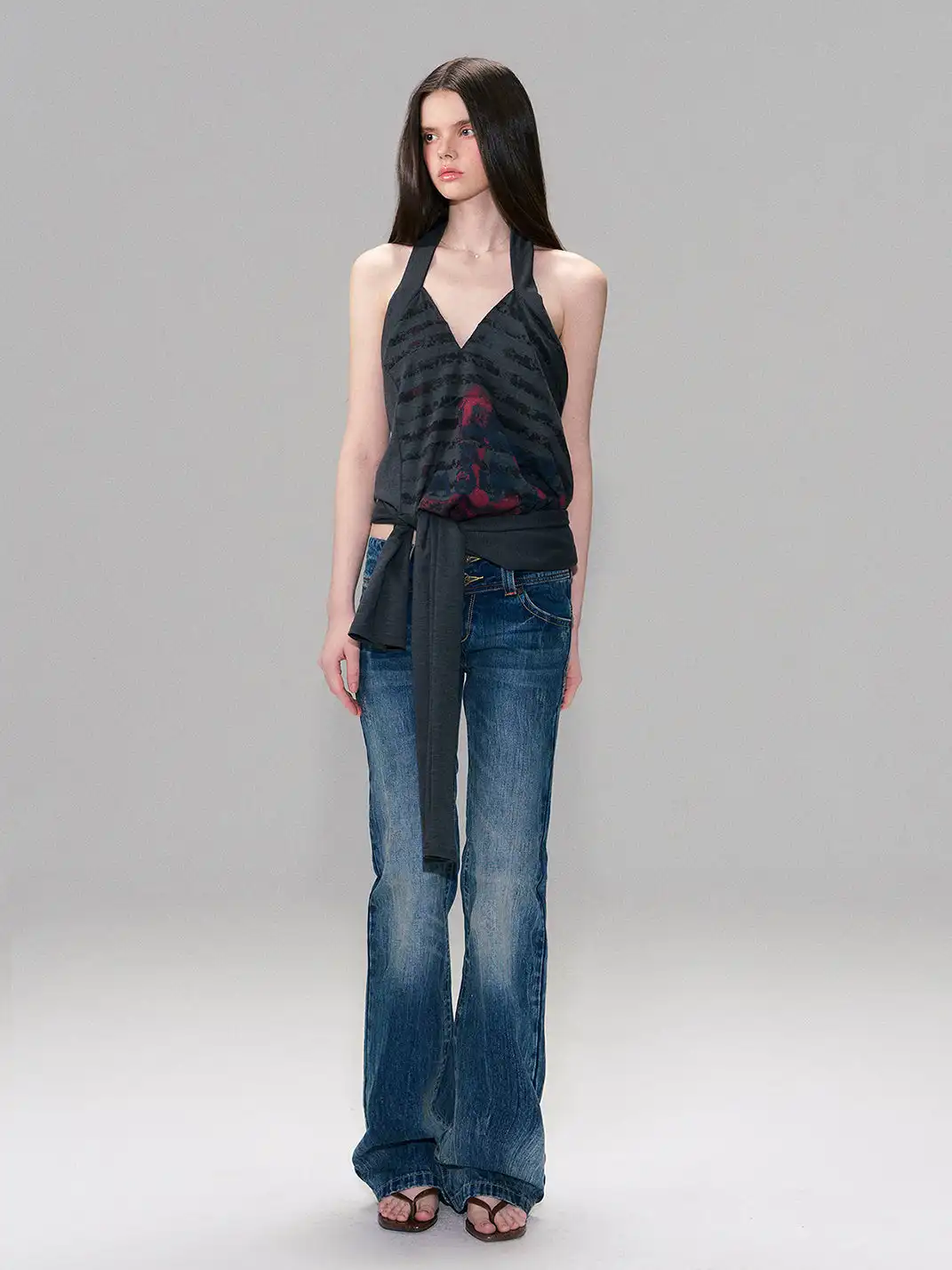 The NeverMore | Vintage Hand-Washed Low-Rise Jeans