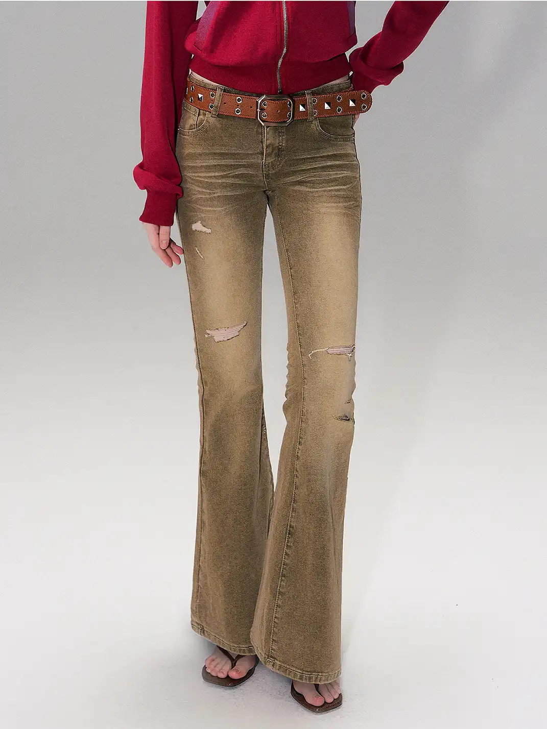 The NeverMore | Heavy-Duty Distressed Washed Ripped Jeans