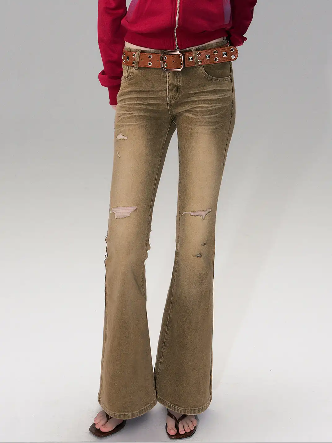 The NeverMore | Heavy-Duty Distressed Washed Ripped Jeans
