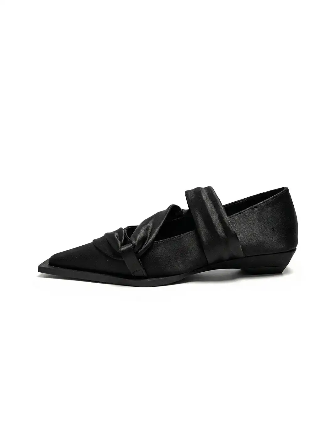 ABstract Garden | Satin Square Toe Low-Cut Shoes