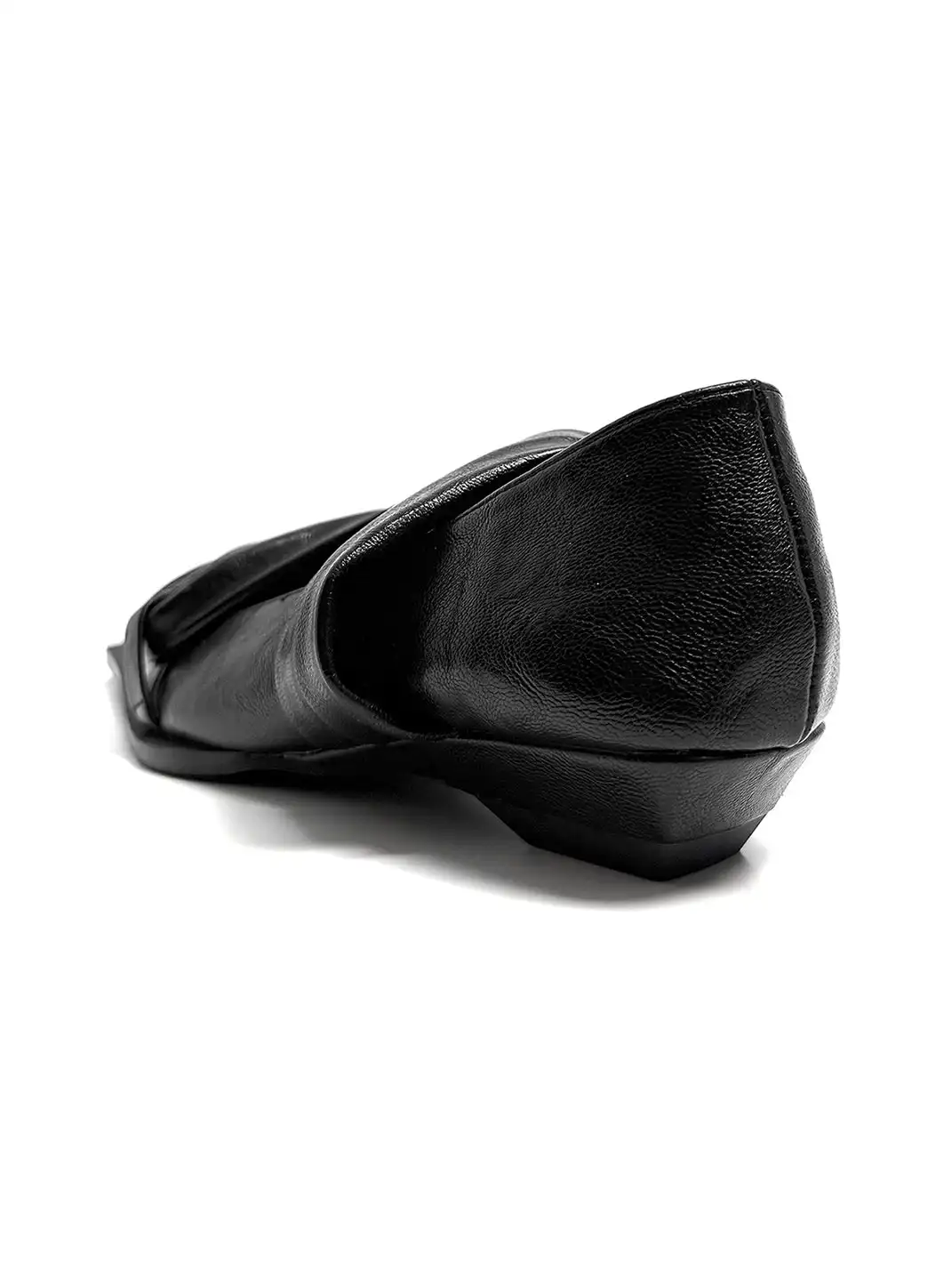 ABstract Garden | Leather Square-Toe Low-Cut Flats