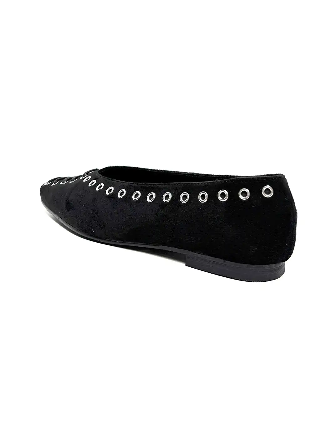 ABstract Garden | Studded Square-Toe Low-Cut Flat Shoes