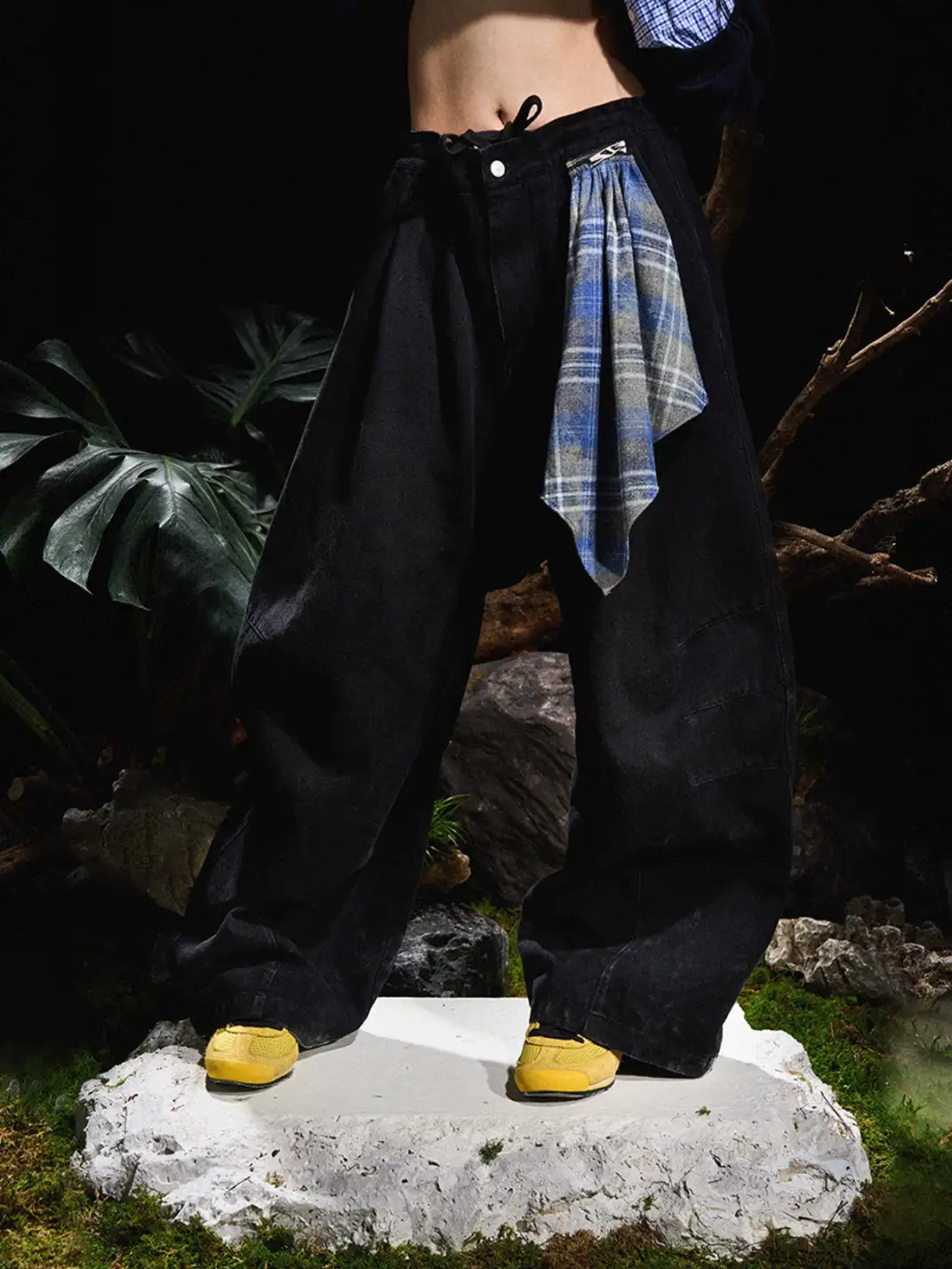 RELABEL | Detachable Square Towel Washable Jeans