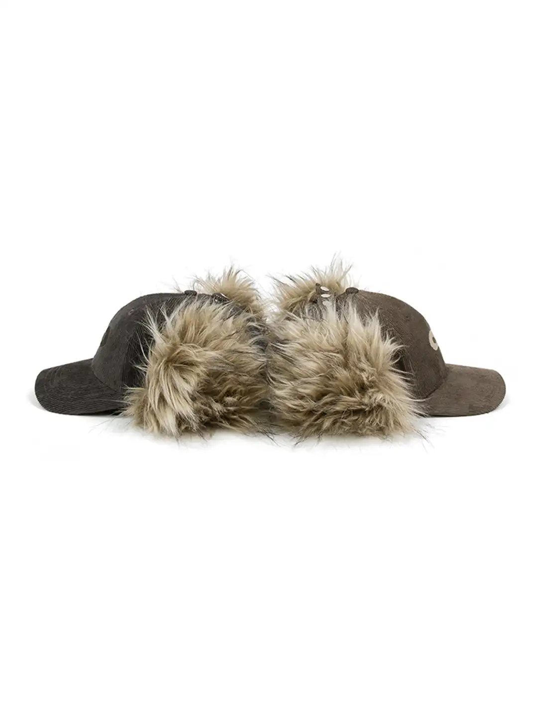 RELABEL | Faux-Fur Earflaps Corduroy Cap
