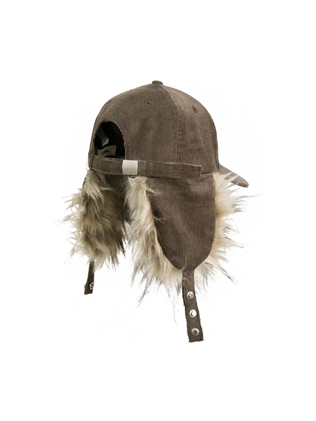 RELABEL | Faux-Fur Earflaps Corduroy Cap