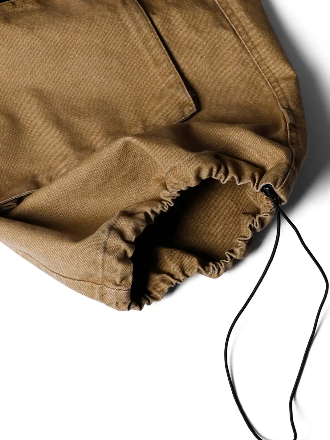 RELABEL | Multi-Pocket Detachable Scarf Distressed Cargo