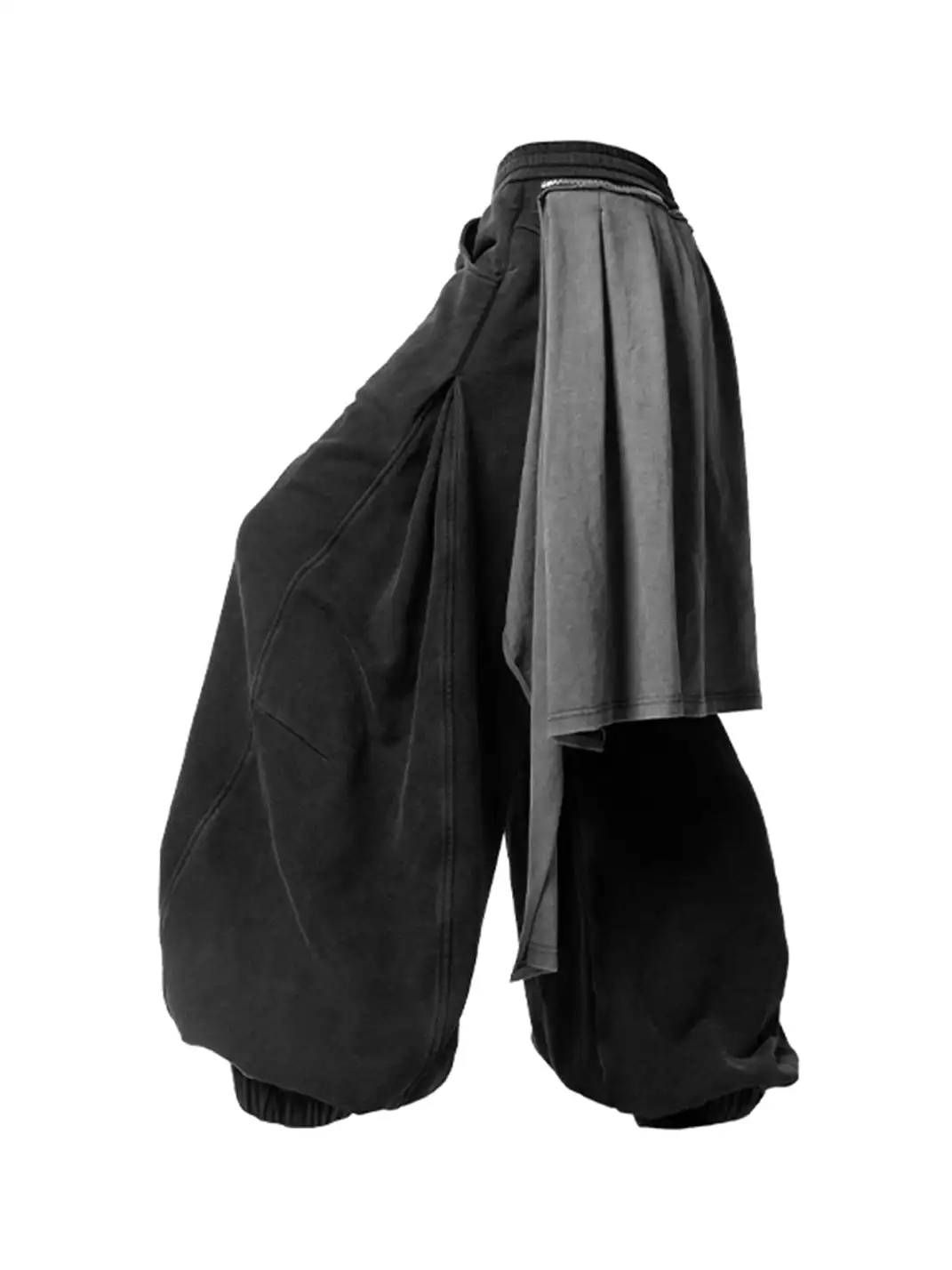RELABEL | Detachable Back Flap Draped Balloon Pants
