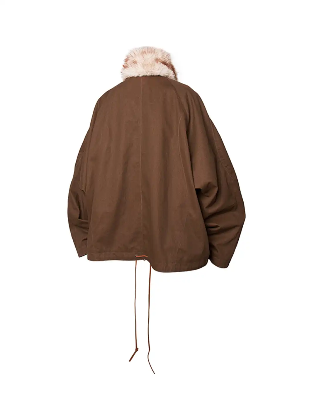 RELABEL | Detachable Faux Fur Collar Drawstring Jacket