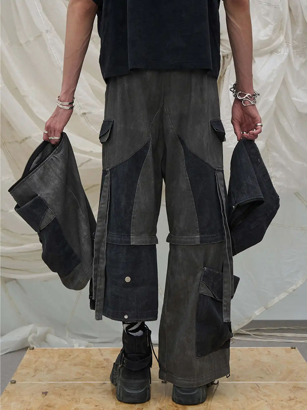 RELABEL | Multi-Detachable Straps Cargo Pants