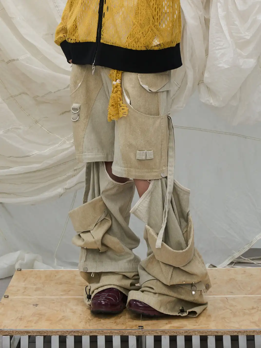RELABEL | Multi-Detachable Straps Cargo Pants