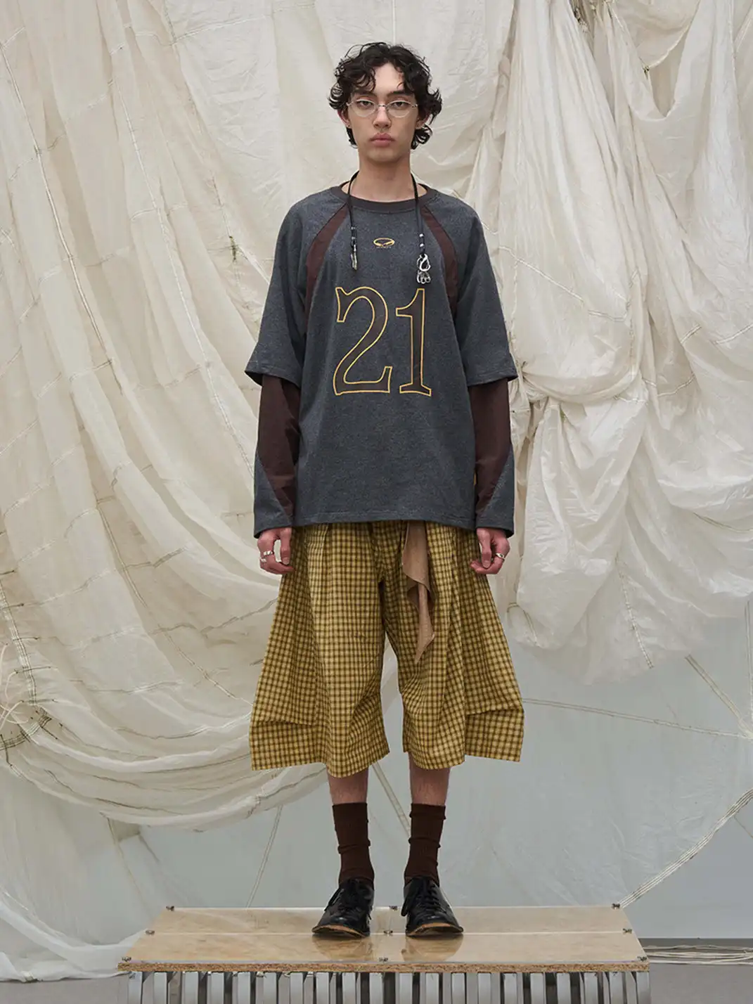 RELABEL | No.21 Spliced Layered Long-Sleeve Tee