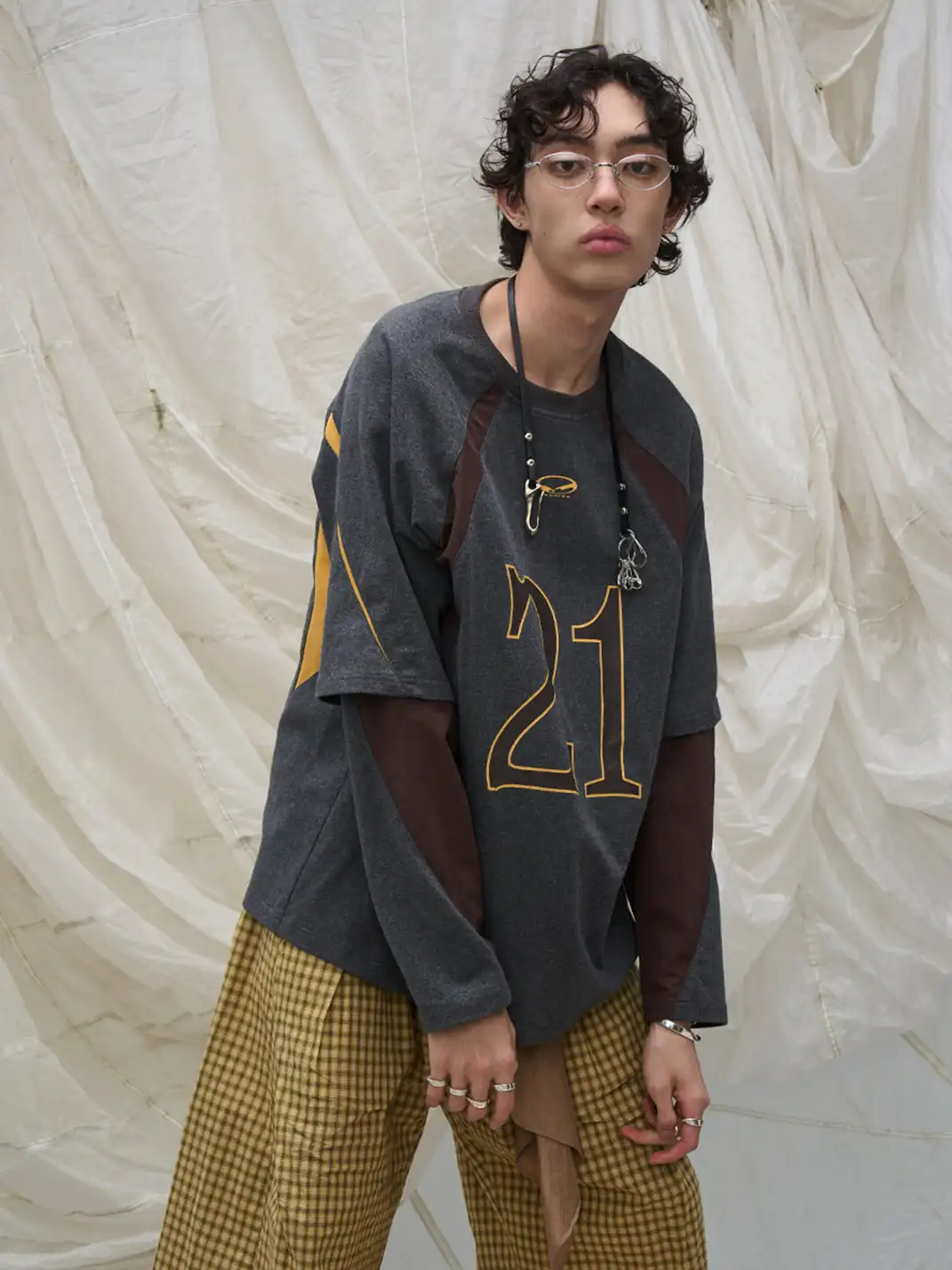 RELABEL | No.21 Spliced Layered Long-Sleeve Tee