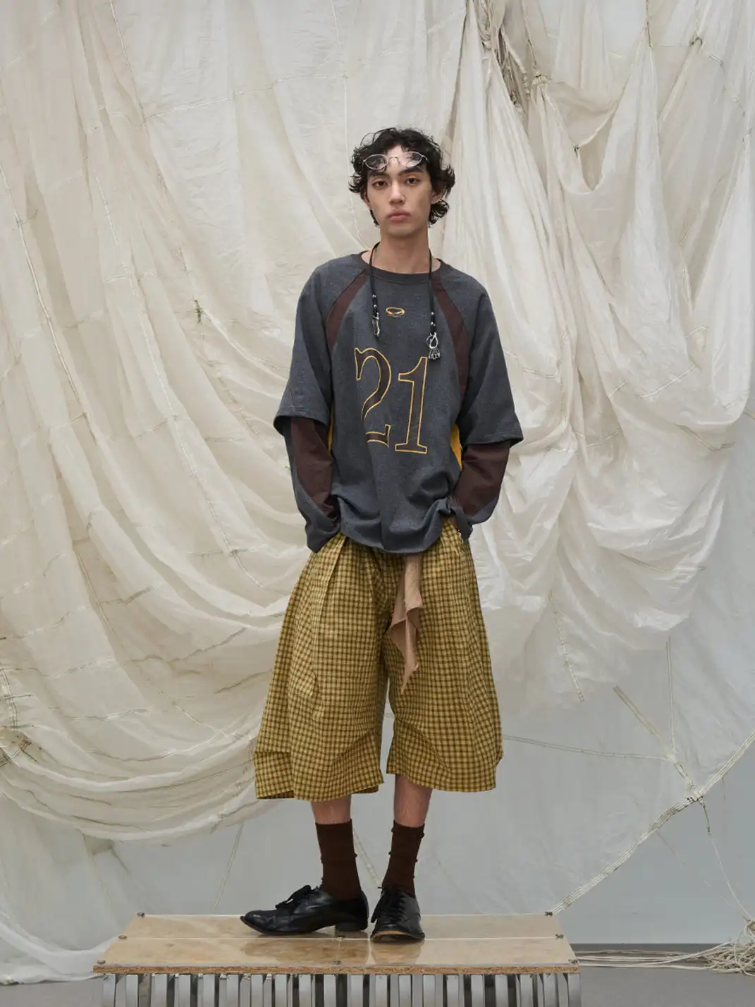 RELABEL | No.21 Spliced Layered Long-Sleeve Tee