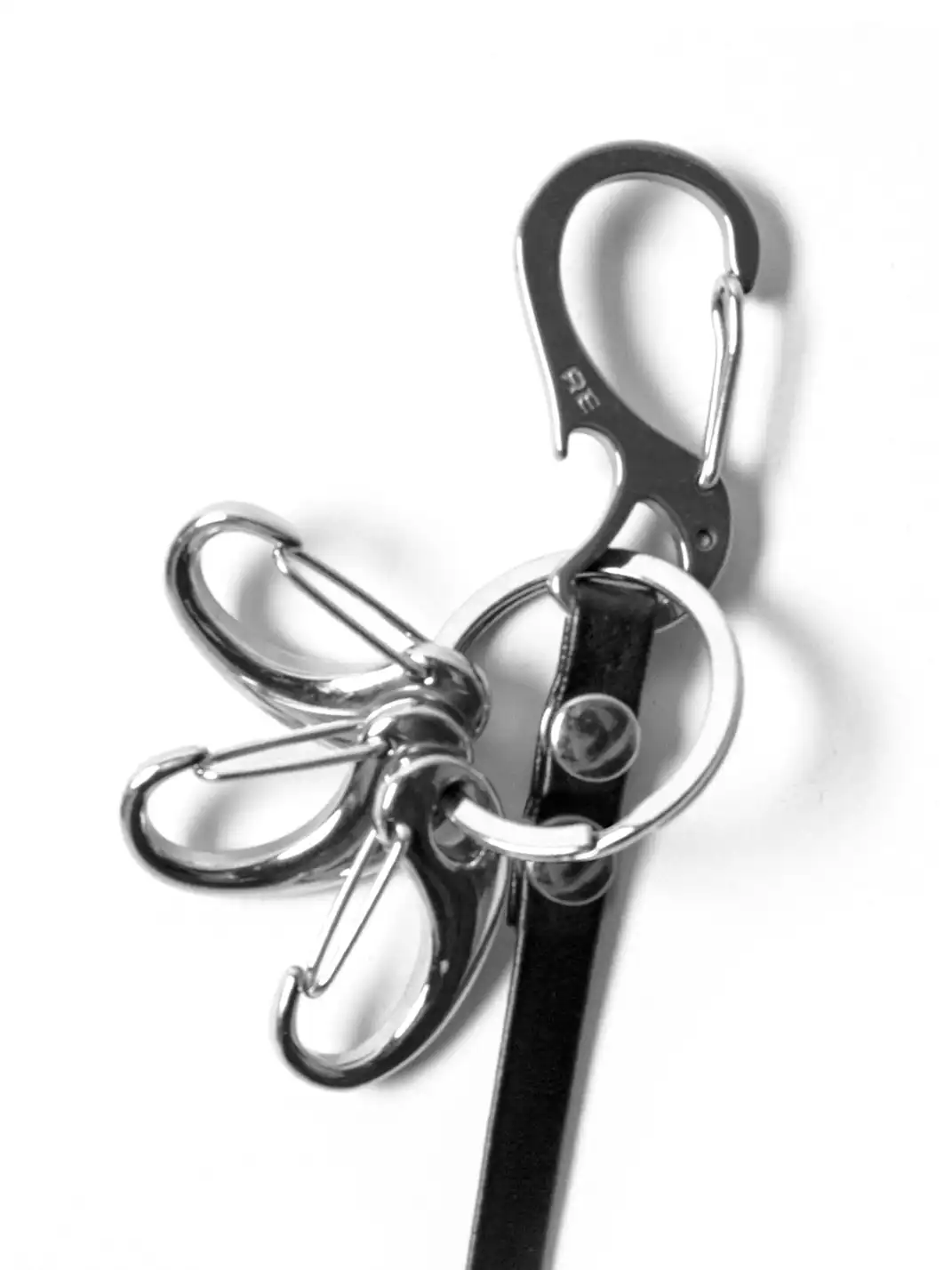 RELABEL | Multi-Hook Leather Keychain Lanyard