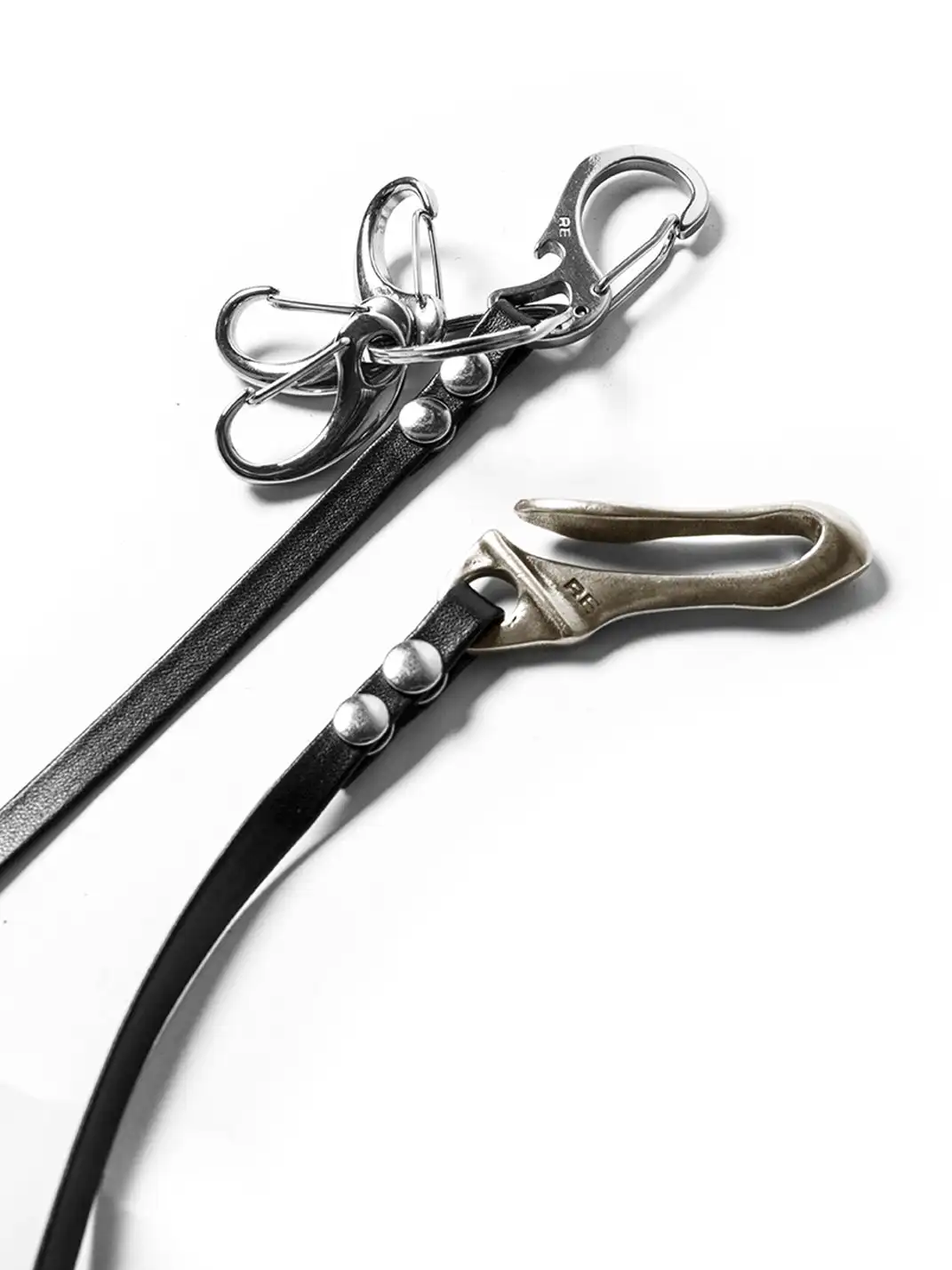 RELABEL | Multi-Hook Leather Keychain Lanyard
